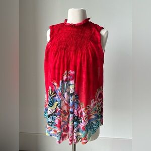 Deletta women’s sleeveless blouse size medium